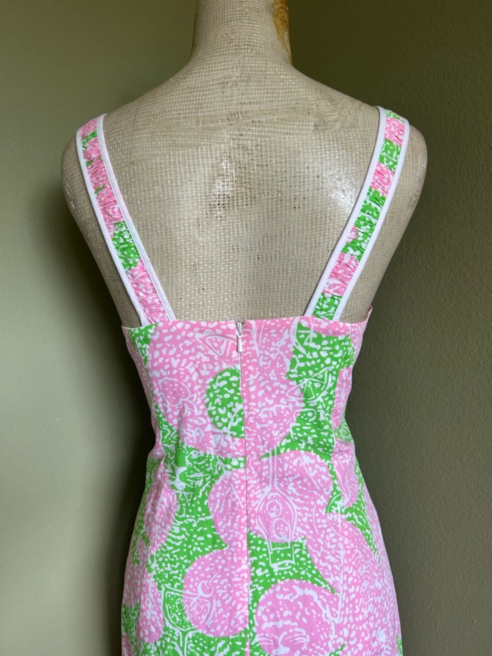 Lilly Pulitzer Pink & Green Floral Sleeveless Sheath Dress - Picture 5 of 11